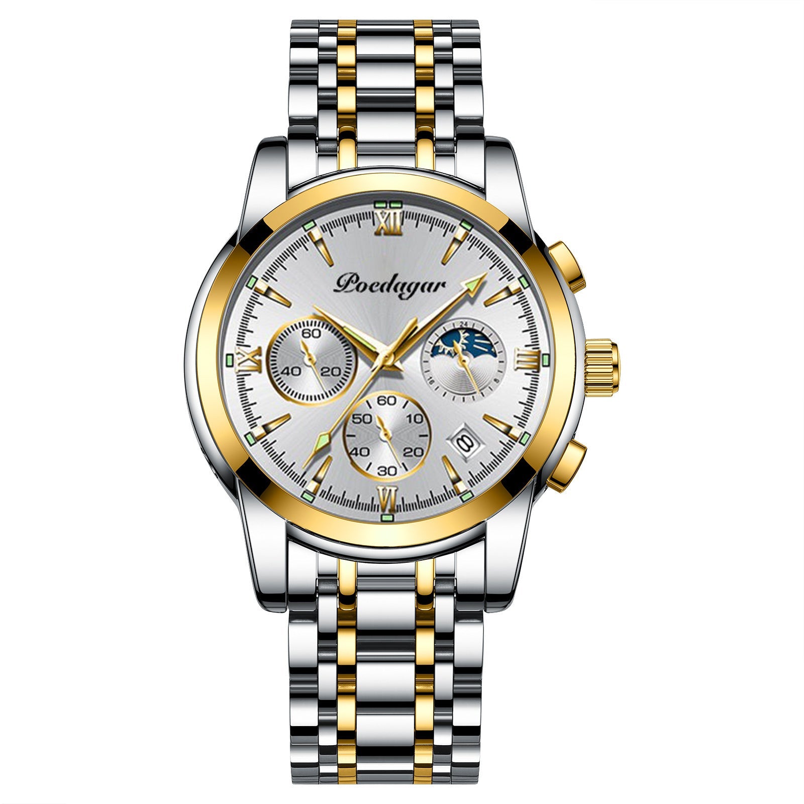 Multifunctional Men's Watch Luminous Waterproof Quartz Wrist Watch Nocturna-Pro