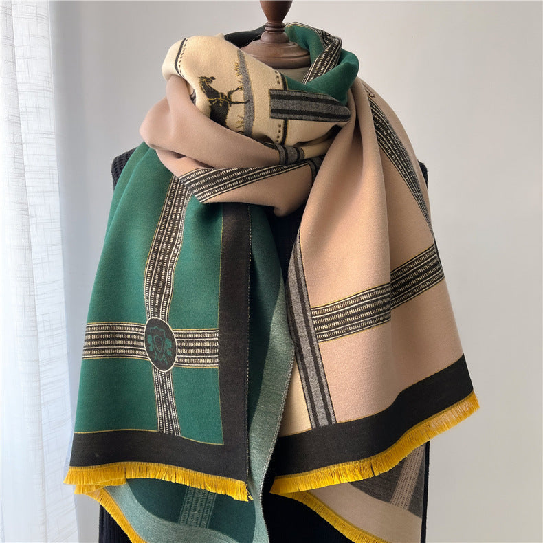 Women's Stitching Thickening Shawl Fashion Nocturna-Pro