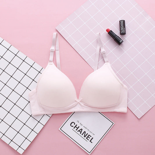 Students Without Steel Ring Pure Cotton Thin Push Up Bras Nocturna-Pro