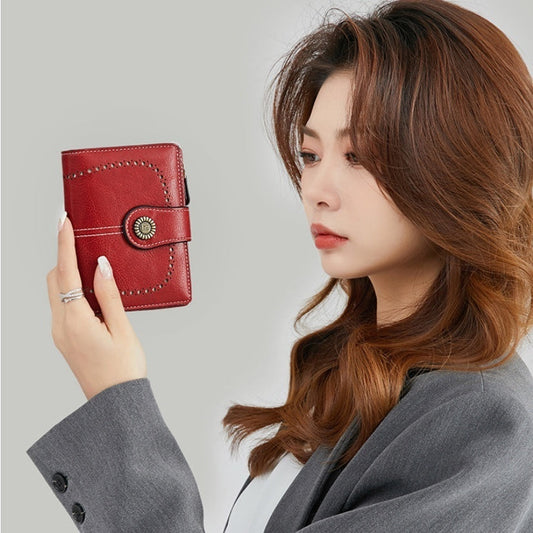 RFID Anti-theft Swiping Women's Wallet Multiple Card Slots Buckle Wallet Nocturna-Pro