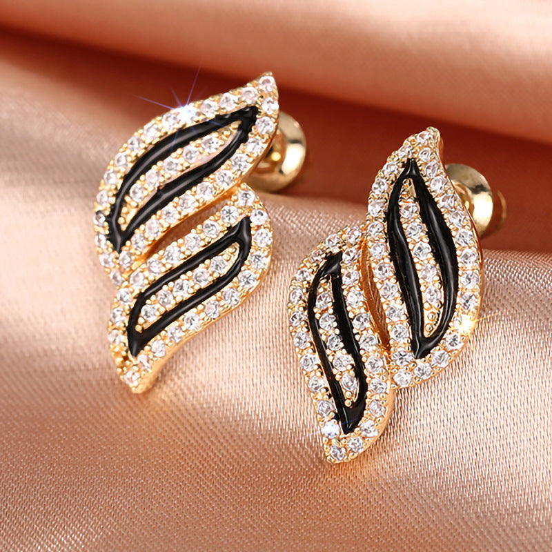 Elegant Leaf Earrings Fashion Earrings Nocturna-Pro