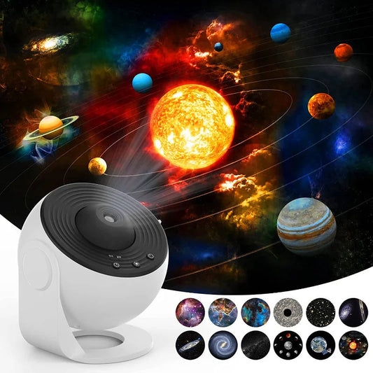 Night Light Galaxy Projector Starry Sky Projector 360 Rotate Planetarium Lamp For Kids Bedroom Valentines Day Gift Wedding Deco Nocturna-Pro