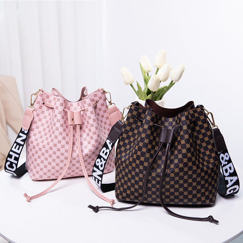 Printed Bucket Bag Female Fashion Ladies Large-capacity Crossbody Bag Nocturna-Pro