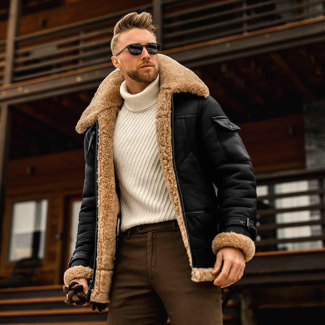 Winter Jacket Mens Military Fleece Warm Jackets Male Fur Collar Coats Army Tactical Jacket Nocturna-Pro
