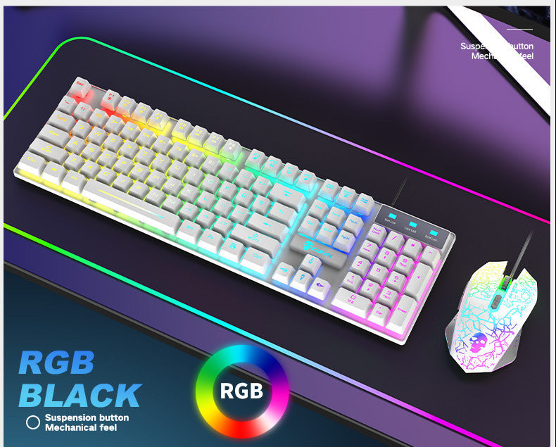 Kuiying T6RGB Luminous Keyboard And Mouse Set Nocturna-Pro