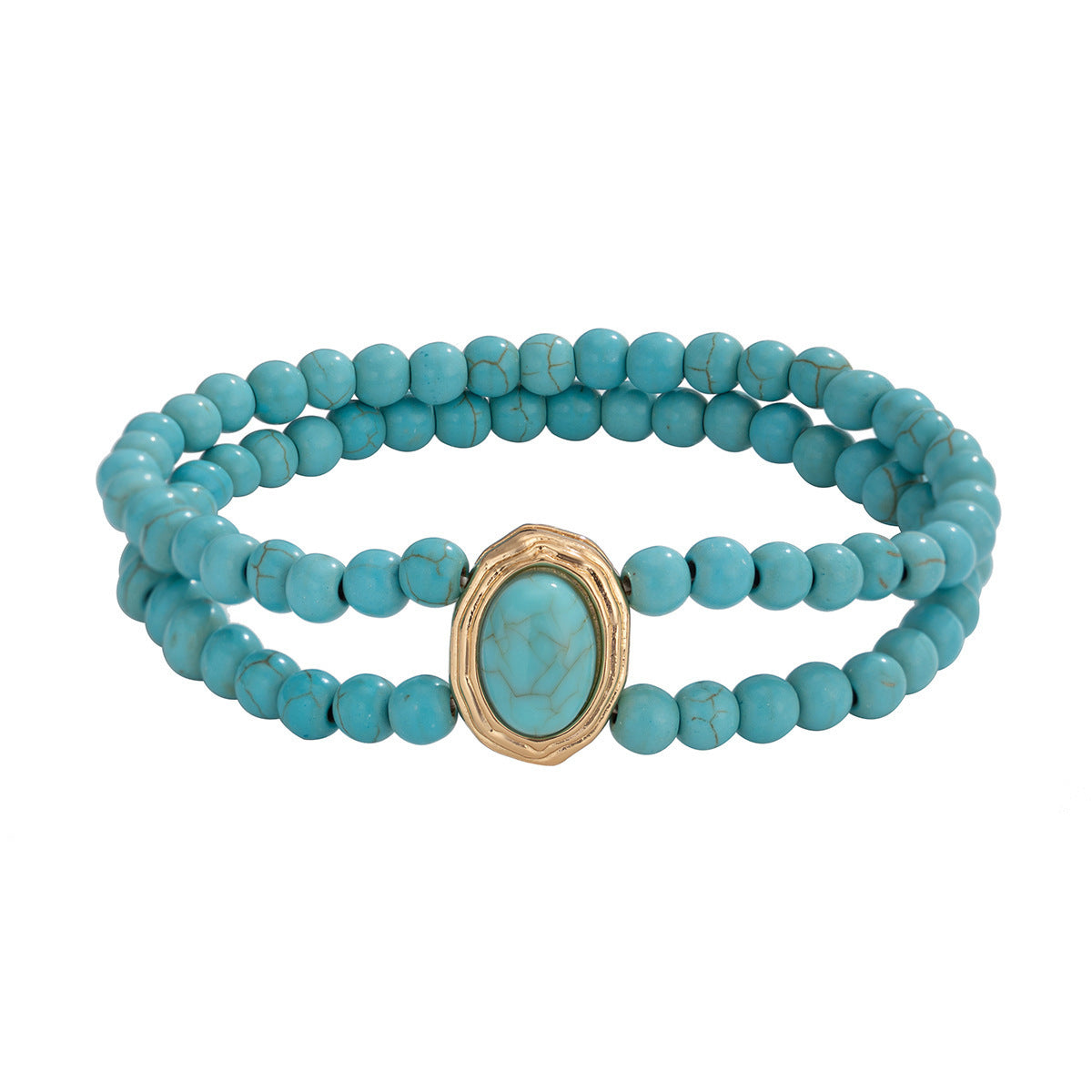 Retro Elastic Double-layer Pearl Anklet Nocturna-Pro