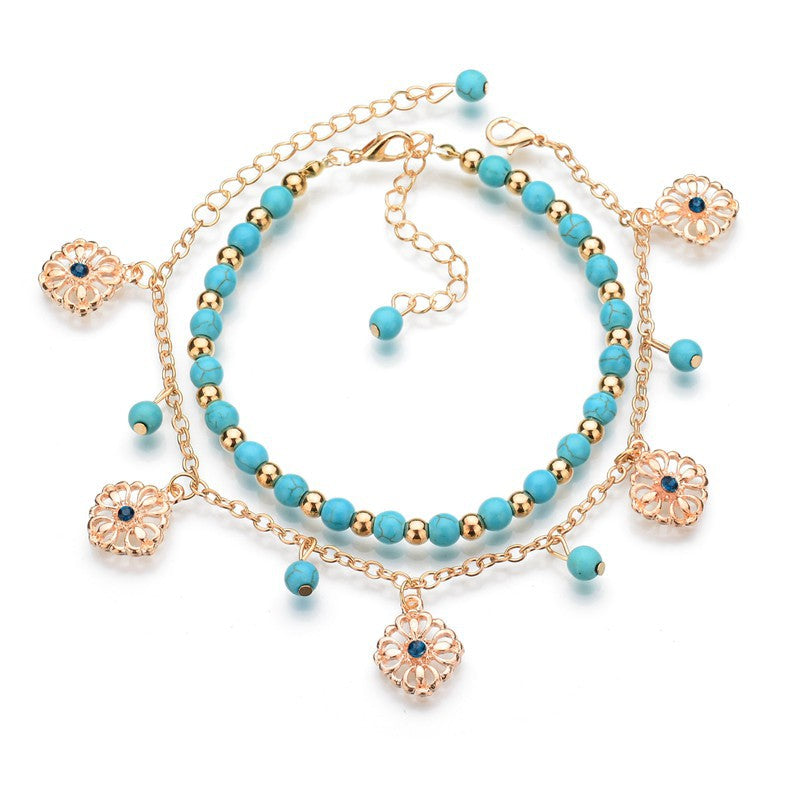 Women's Fashion Retro Anklet Two-piece Set Nocturna-Pro