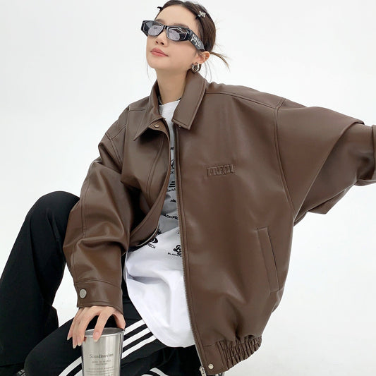 Troniche Steel Stamp PU Leather Motorcycle Jacket For Women Nocturna-Pro