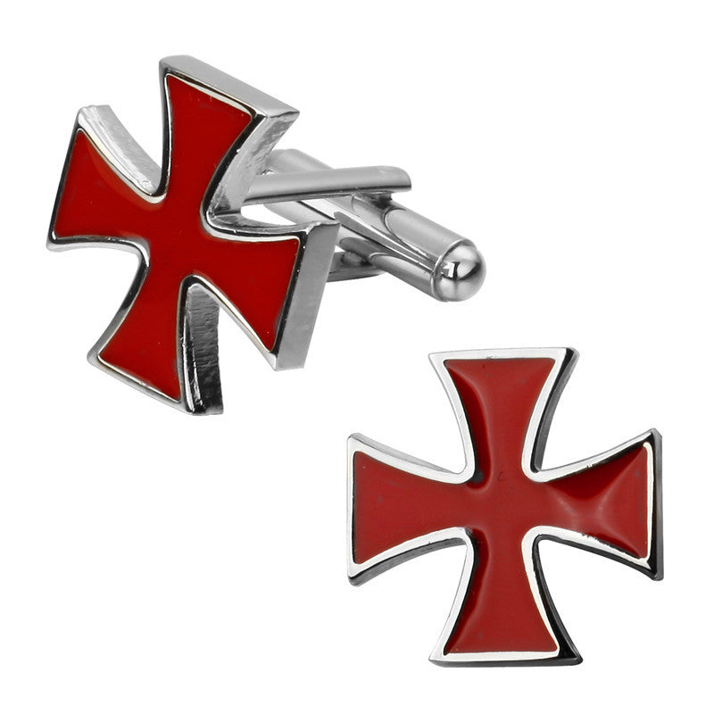 Red Cross French Shirt Men's Cufflinks Nocturna-Pro