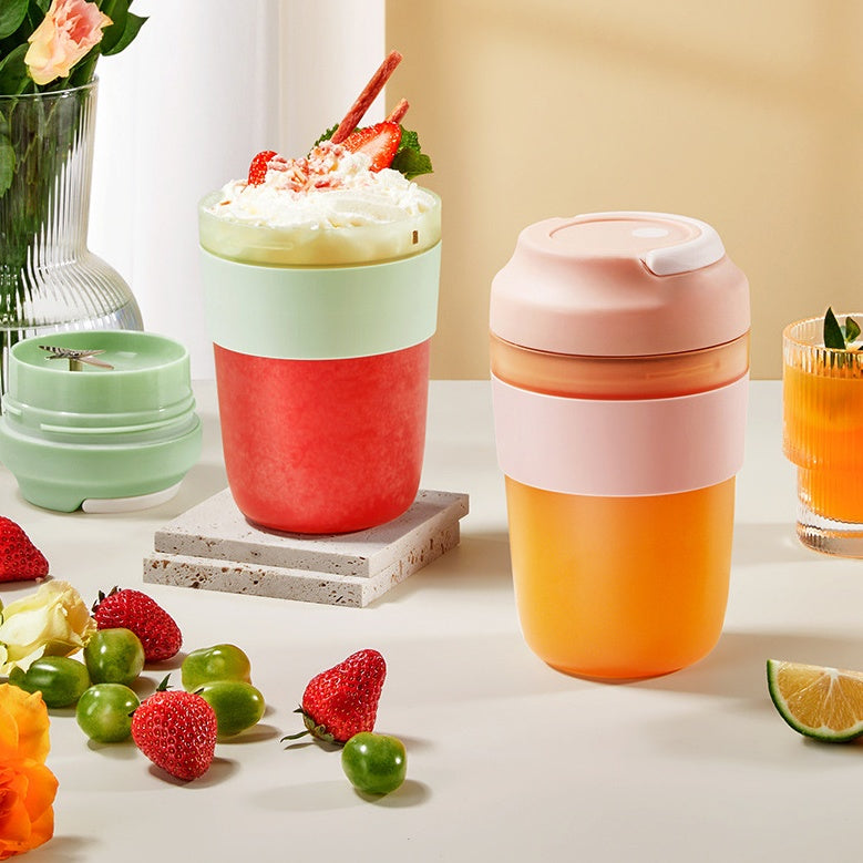 Portable Blender Juicer Cup Rechargeable With 4 Blades For Shakes And Smoothies Maker 400ml Fresh Fruit Mixer Juicer Cup Nocturna-Pro