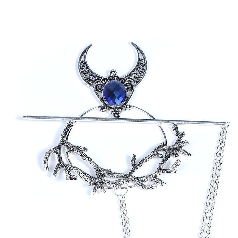 Witch Hairpin Rhinestone Elegant Trendy Dots Nocturna-Pro
