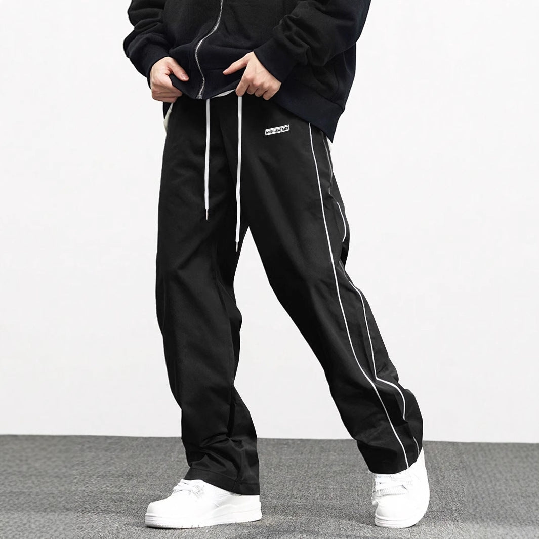 Men's Fashionable Retro Leisure Tappered Trousers Men's Loose Cargo Pants With Side Pockets Long Pants Trousers For Street Everyday Jogger Out Nocturna-Pro
