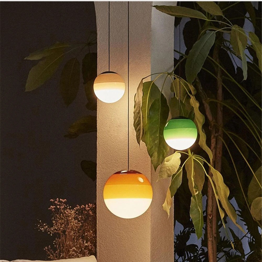 Nordic Minimalist Colorful Glass Chandelier Nocturna-Pro