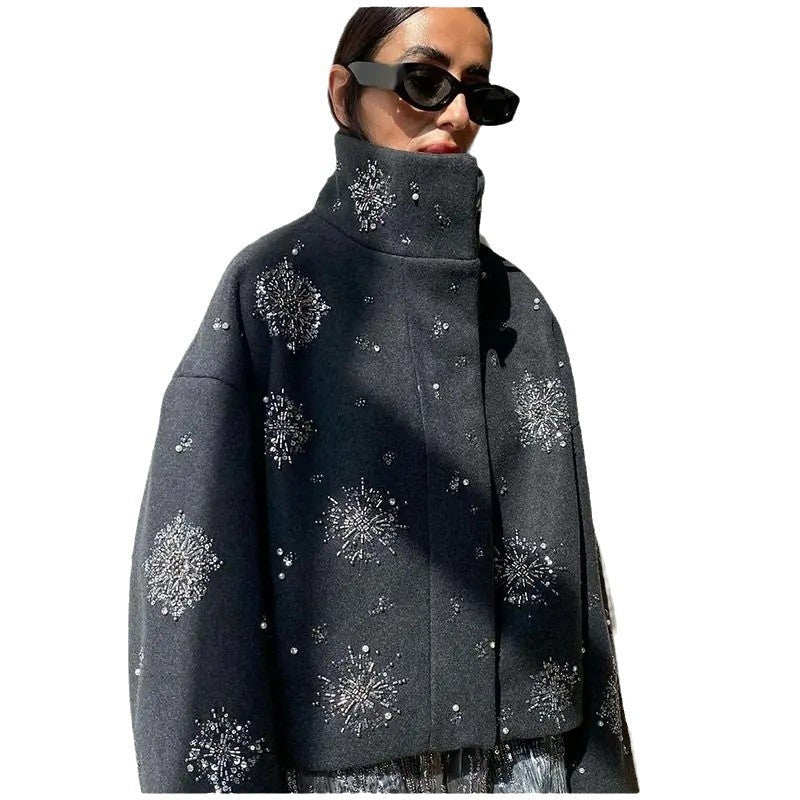 Autumn And Winter Women's Jacket Personality Street Loose Nocturna-Pro