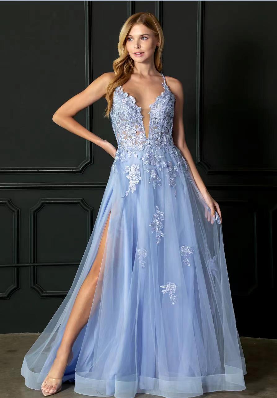 Women Evening Dresses Suspender Dance Dress Long Nocturna-Pro