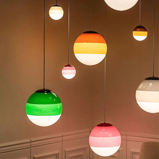 Nordic Minimalist Colorful Glass Chandelier Nocturna-Pro