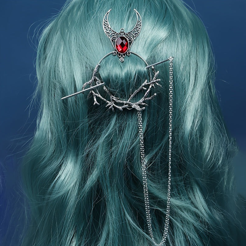 Witch Hairpin Rhinestone Elegant Trendy Dots Nocturna-Pro