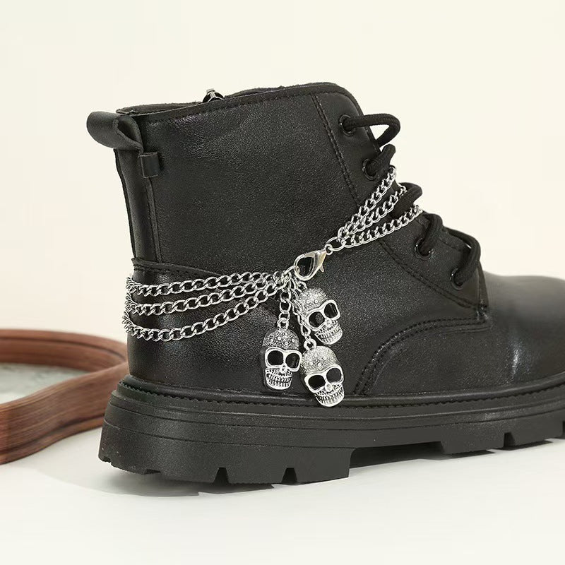 Personalized Martin Boots Exaggerated Halloween Ghost Head Shoes Pendant Nocturna-Pro