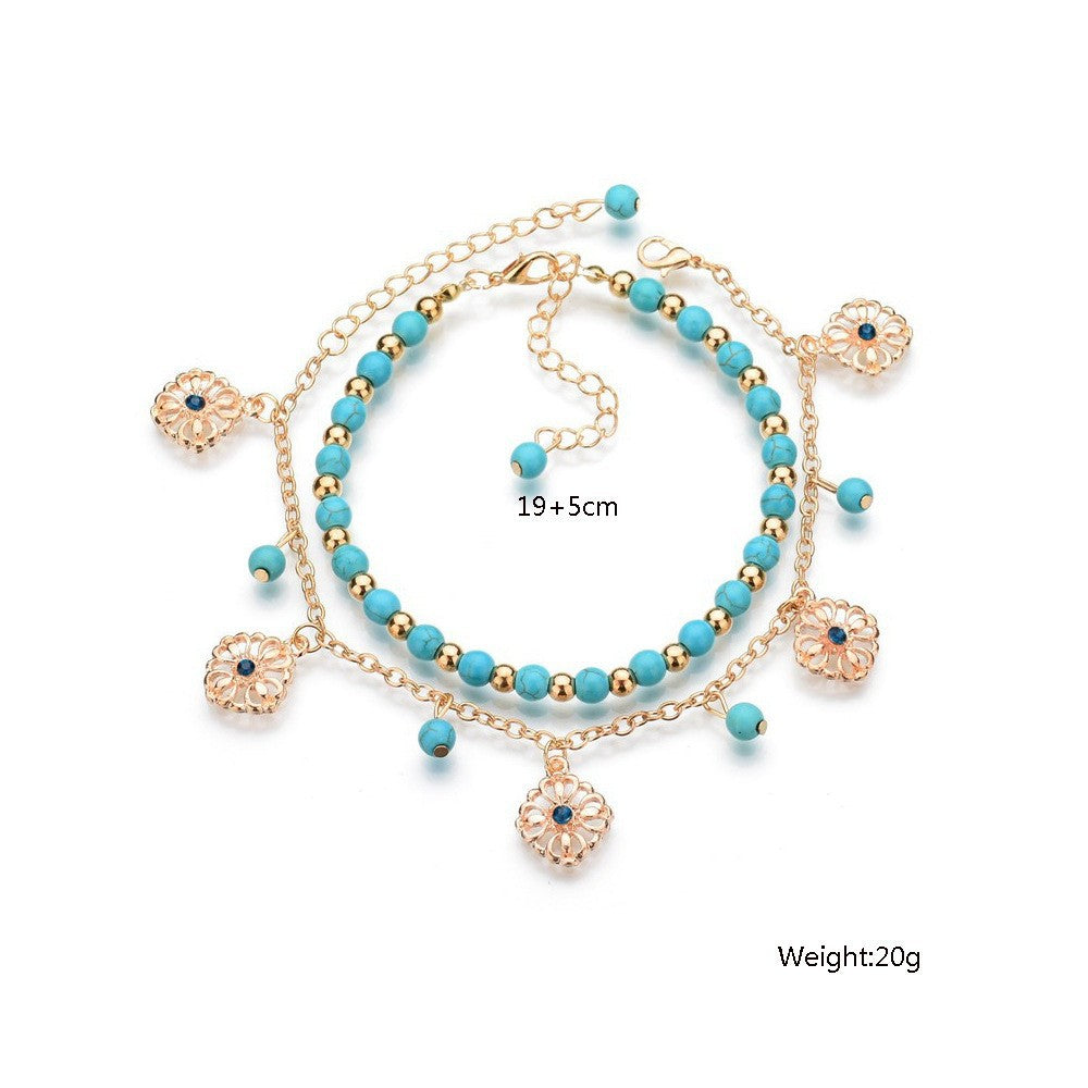 Women's Fashion Retro Anklet Two-piece Set Nocturna-Pro