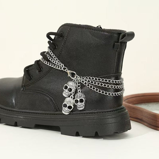 Personalized Martin Boots Exaggerated Halloween Ghost Head Shoes Pendant Nocturna-Pro