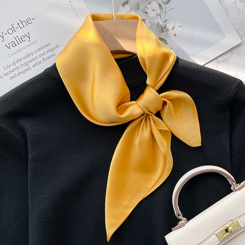 Spring And Autumn Elegant Retro Silk High-end Scarf Nocturna-Pro