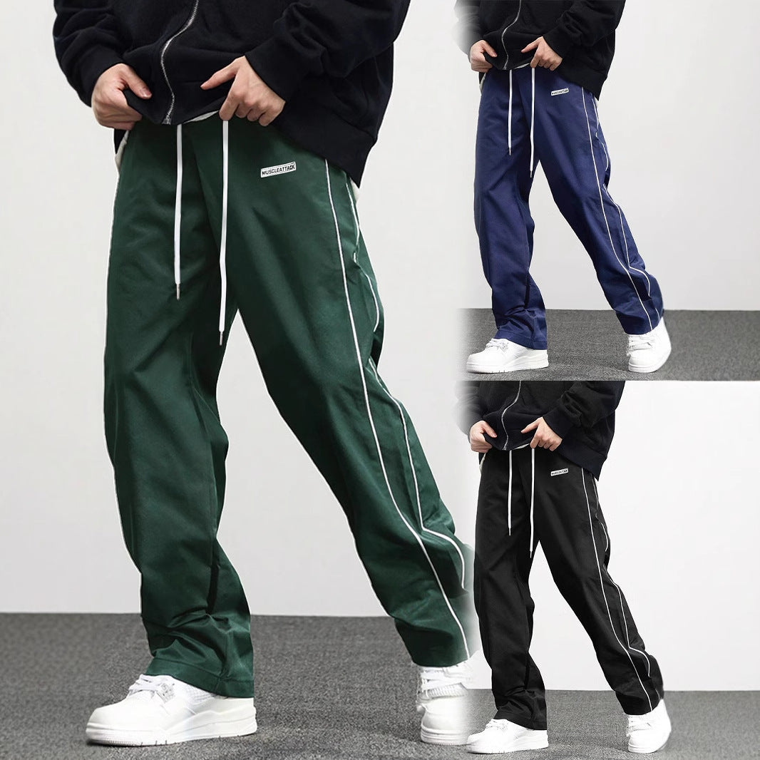 Men's Fashionable Retro Leisure Tappered Trousers Men's Loose Cargo Pants With Side Pockets Long Pants Trousers For Street Everyday Jogger Out Nocturna-Pro