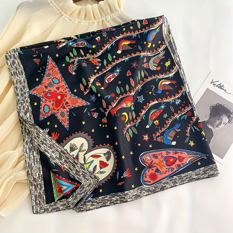 Large Kerchief Women's Spring And Autumn Fashion Printing Nocturna-Pro