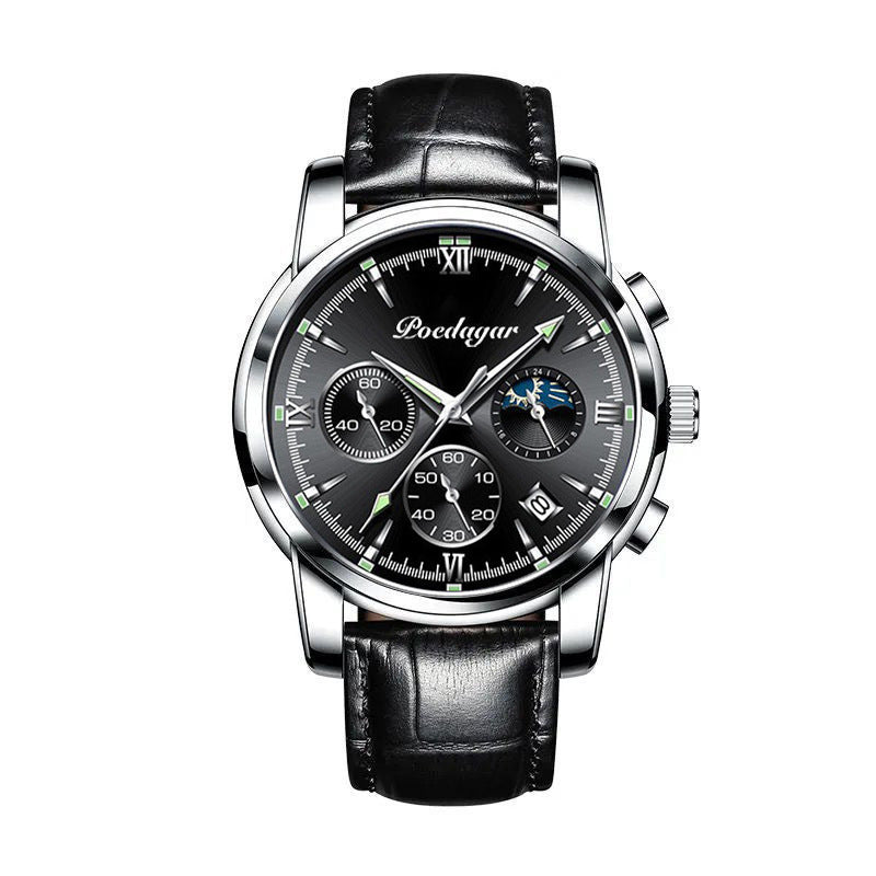 Multifunctional Men's Watch Luminous Waterproof Quartz Wrist Watch Nocturna-Pro