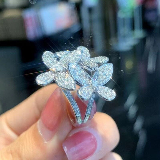 Flower Closed Ring Exquisite Pansy Super Shiny Nocturna-Pro