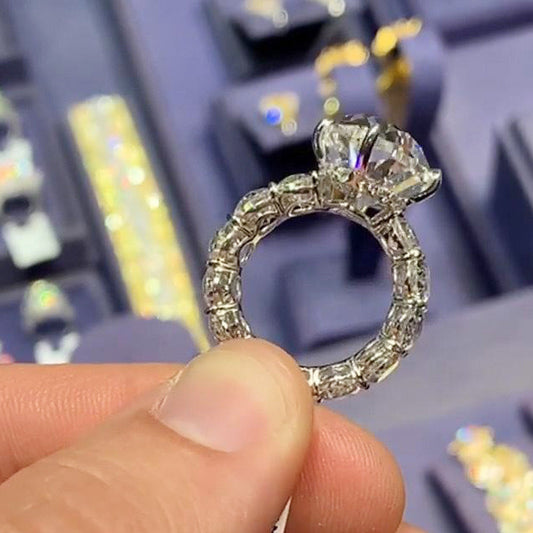 Horse Eye-shaped Zircon Fashion Ring Ornament Nocturna-Pro