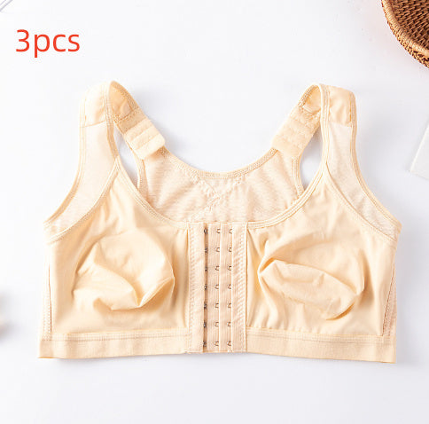 Foreign Trade Front Buckle Closed Sports Bra Plus Size Nocturna-Pro