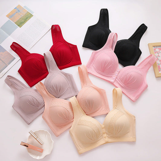 Thin Front Open Button Vest Style Bra Nocturna-Pro