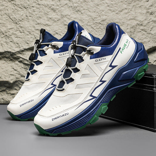 Men Colorblock Sneakers Outdoor Casual Mountaineering Hiking Running Sports Shoes Nocturna-Pro
