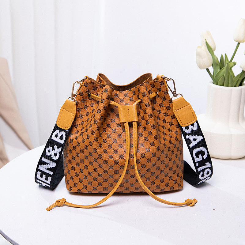 Printed Bucket Bag Female Fashion Ladies Large-capacity Crossbody Bag Nocturna-Pro