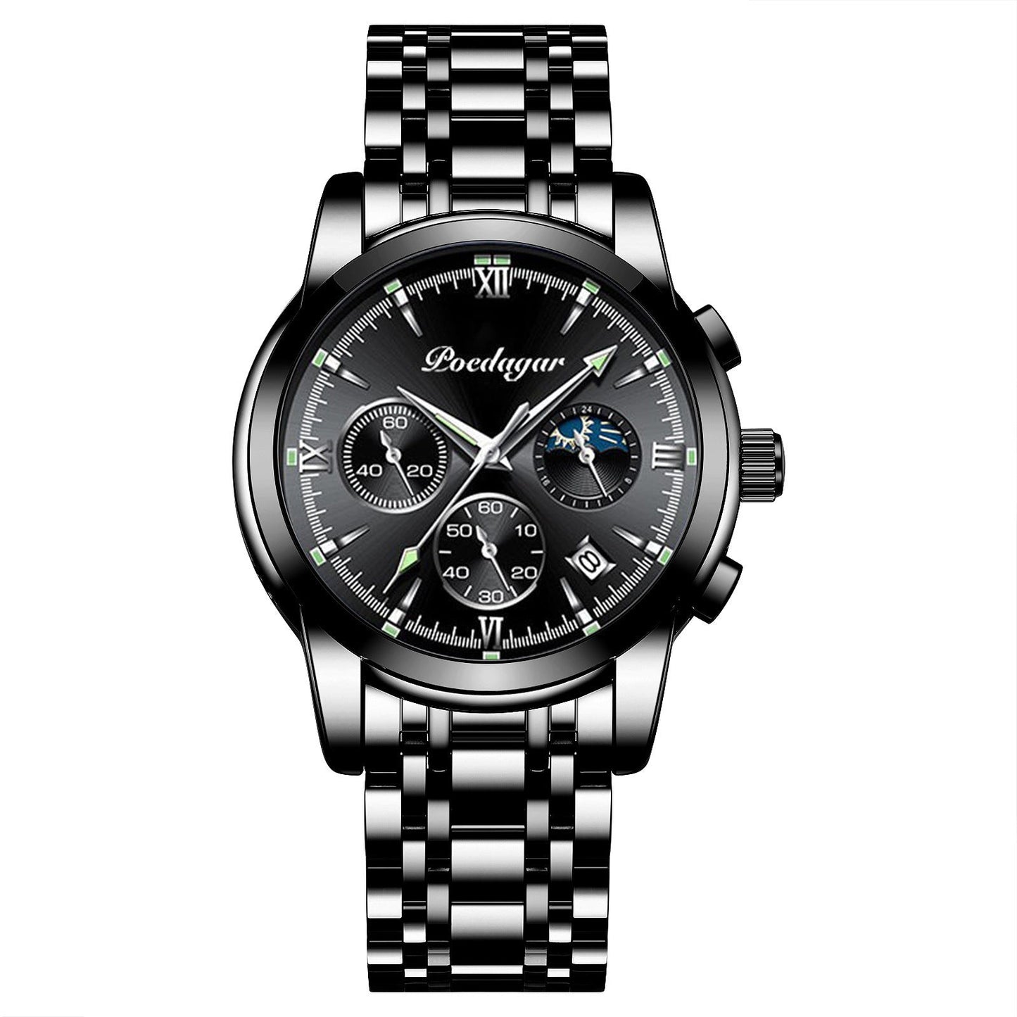 Multifunctional Men's Watch Luminous Waterproof Quartz Wrist Watch Nocturna-Pro