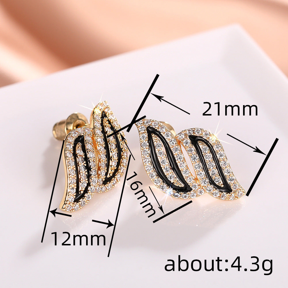 Elegant Leaf Earrings Fashion Earrings Nocturna-Pro