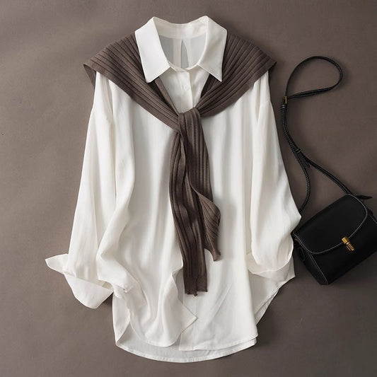 Two-piece Casual Loose Shirt Nocturna-Pro