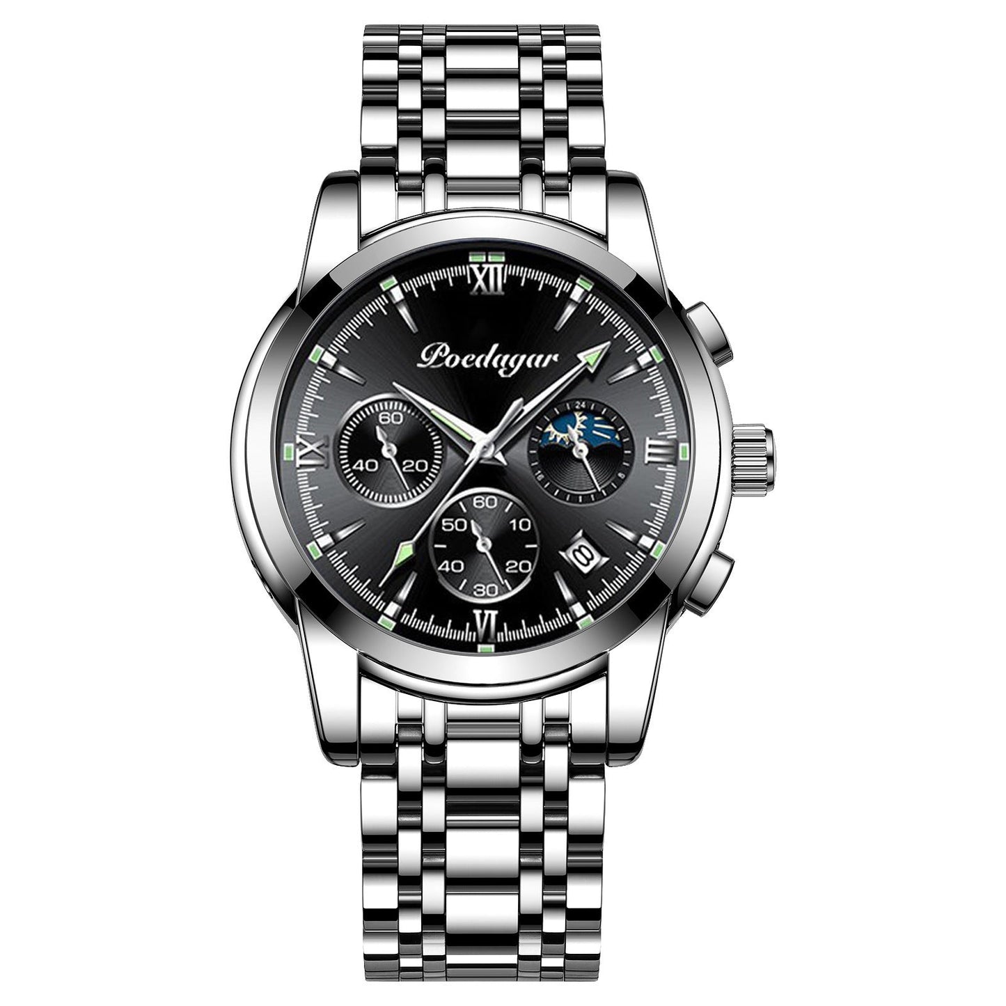 Multifunctional Men's Watch Luminous Waterproof Quartz Wrist Watch Nocturna-Pro