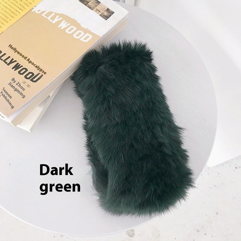 Korean Style Internet Celebrity Hair Band Women's Fashion Elastic Rabbit Hair Band Autumn And Winter Warm Plush Nocturna-Pro