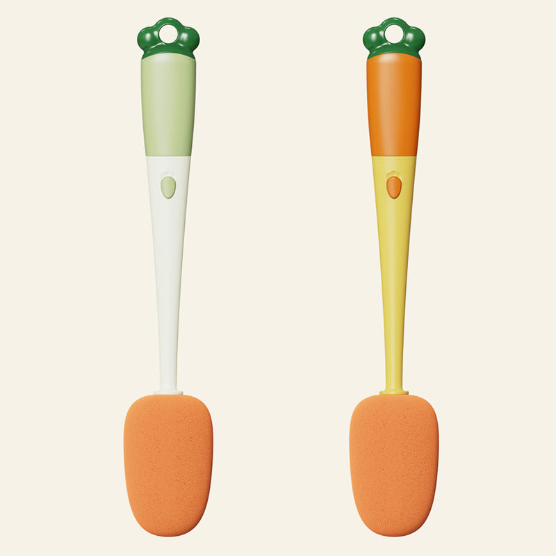 Kitchen 3 In 1 Multifunctional Cleaning Cup Washer Brush Long Handle Carrot Water Bottle Cleaning Brush Nocturna-Pro