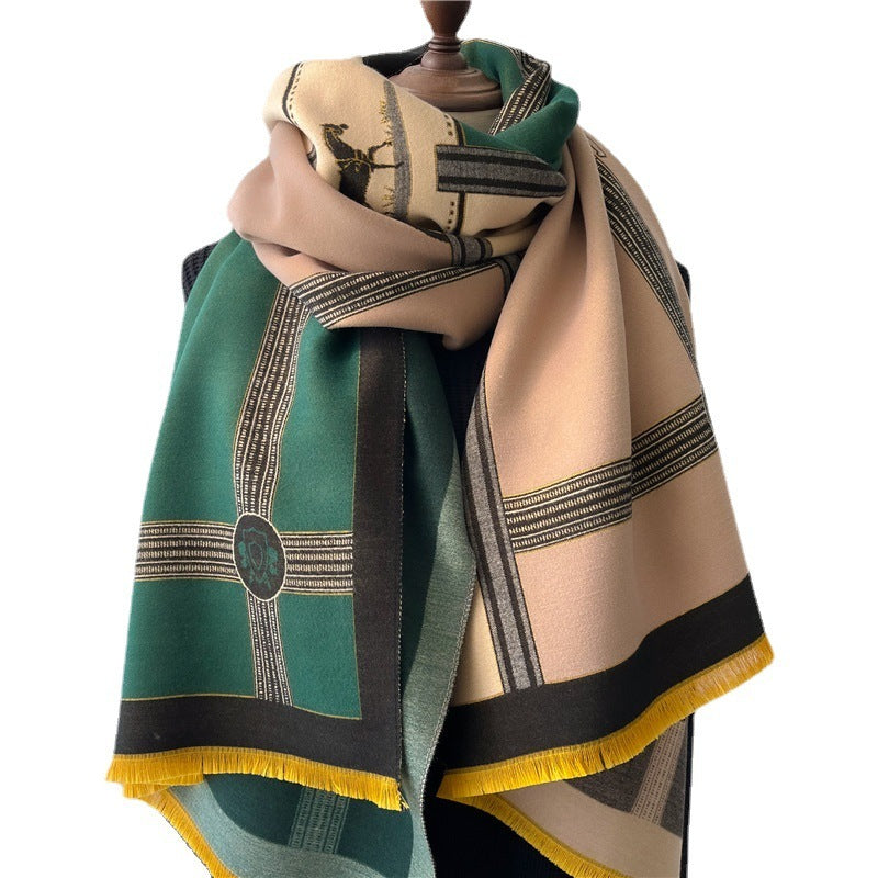 Women's Stitching Thickening Shawl Fashion Nocturna-Pro