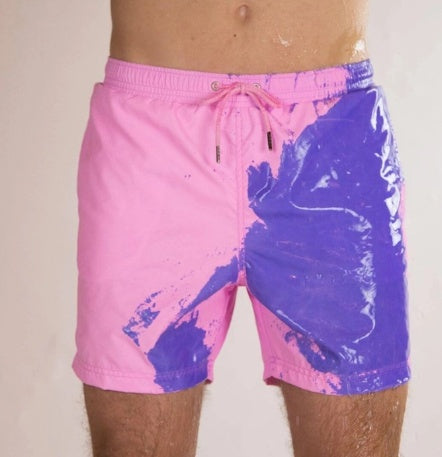 Magical Change Color Beach Shorts Summer Men Swimming Trunks Swimwear Swimsuit Quick Dry bathing shorts Beach Pant Nocturna-Pro