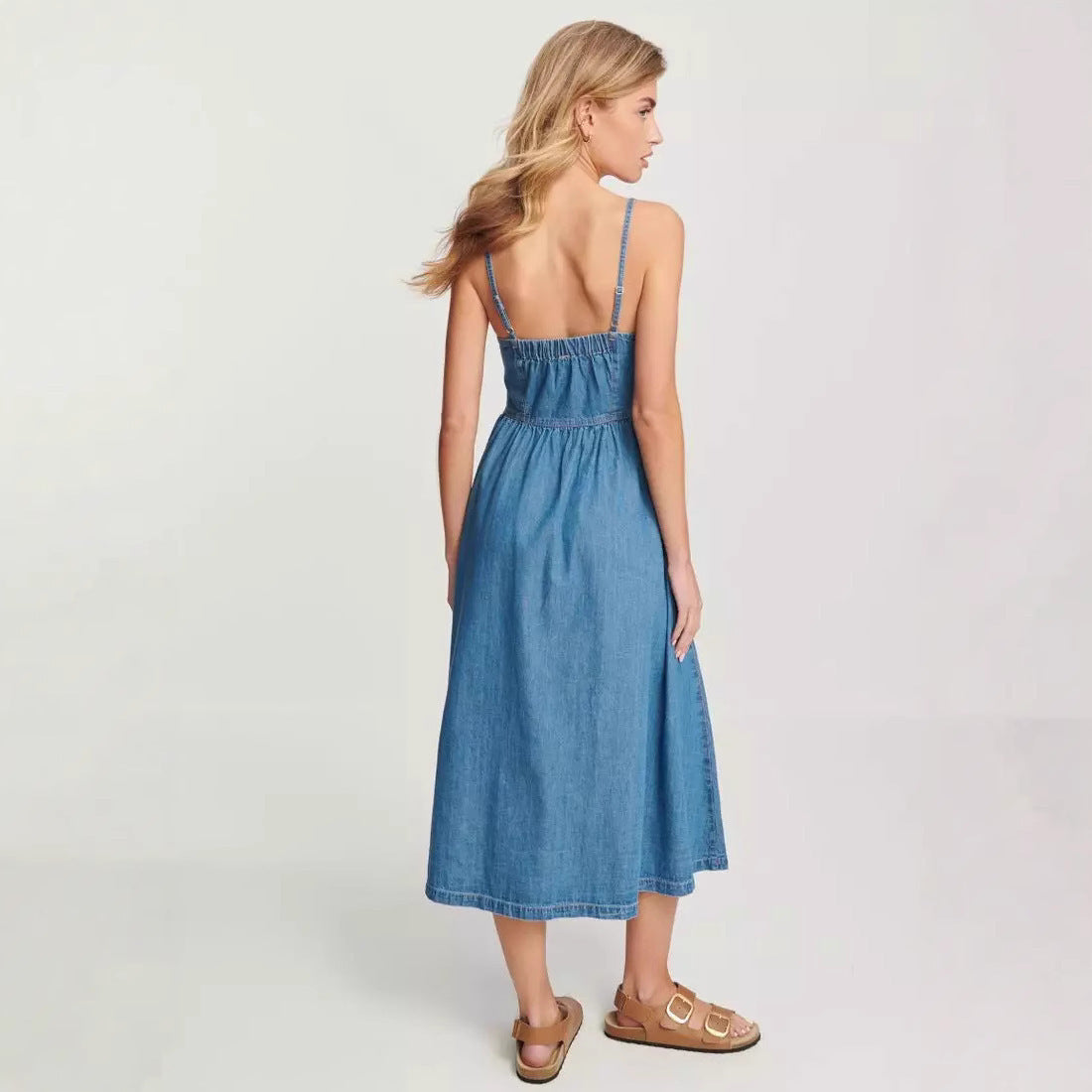 Suspenders Denim Women's Dress Nocturna-Pro