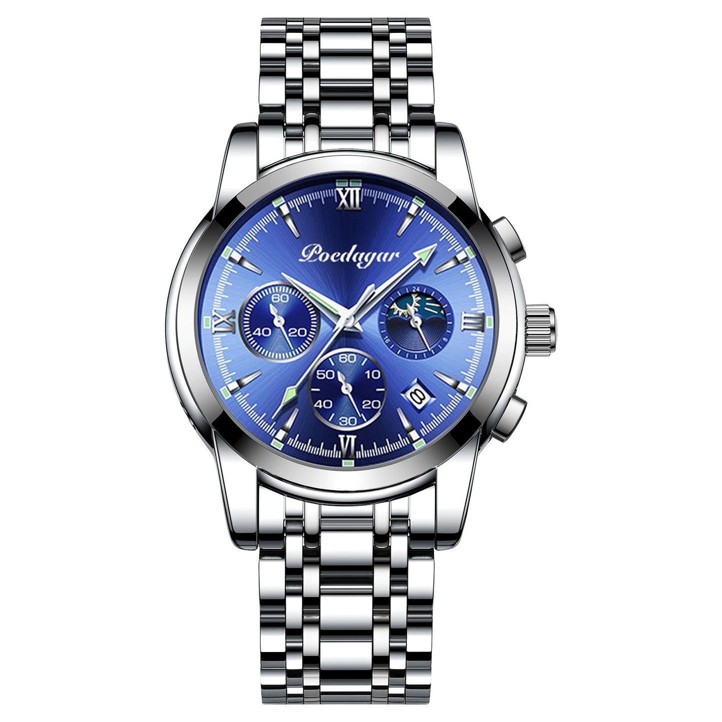 Multifunctional Men's Watch Luminous Waterproof Quartz Wrist Watch Nocturna-Pro