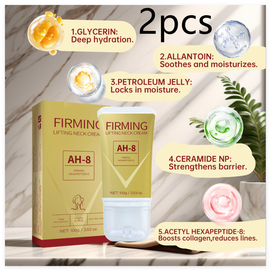Neck Firming Roller Cream Lifts Dilutes Neck Lines Deeply Nourishes Easily Absorbed Massages And Soothes Neck Skin Care Nocturna-Pro
