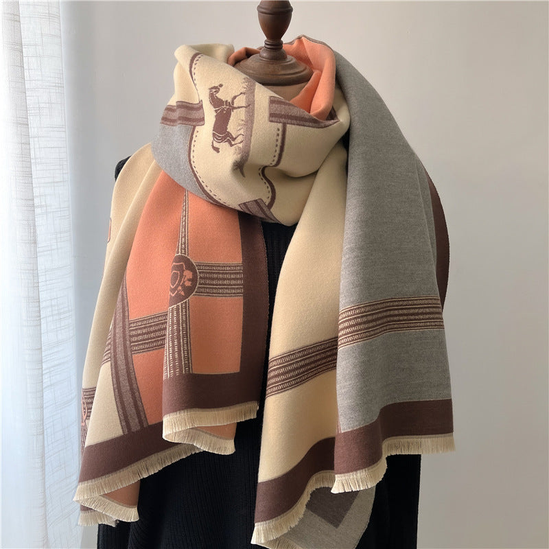 Women's Stitching Thickening Shawl Fashion Nocturna-Pro