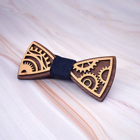 Gear Stitching Wedding Bow Tie Men's Suit Nocturna-Pro